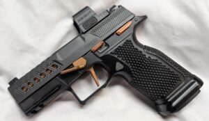 Custom P365 XMacro Pistol-ECM R11 Edge Lower, Norsso Ported BULL Barrel