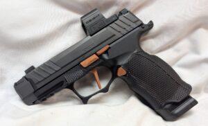 Custom P365X Pistol - Icarus Lower, Radian RamJet with Copper Controls