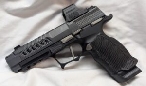Custom P365XL Pistol - Icarus Lower, Radian RamJet with Silver Controls