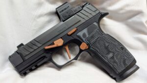 Custom P365X Pistol - Icarus AXG Style Lower, Radian RamJet with Copper Controls