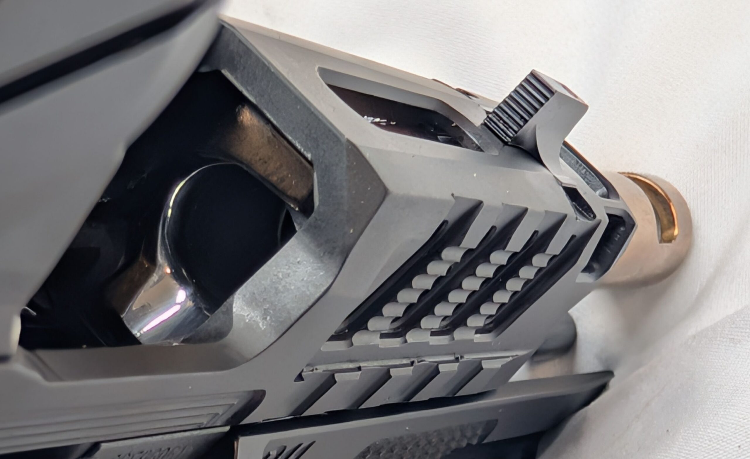 Custom P365 XMacro Pistol, ECM R11 "ChainSaw" Lower - FDEZ Ported Upper - Image 9