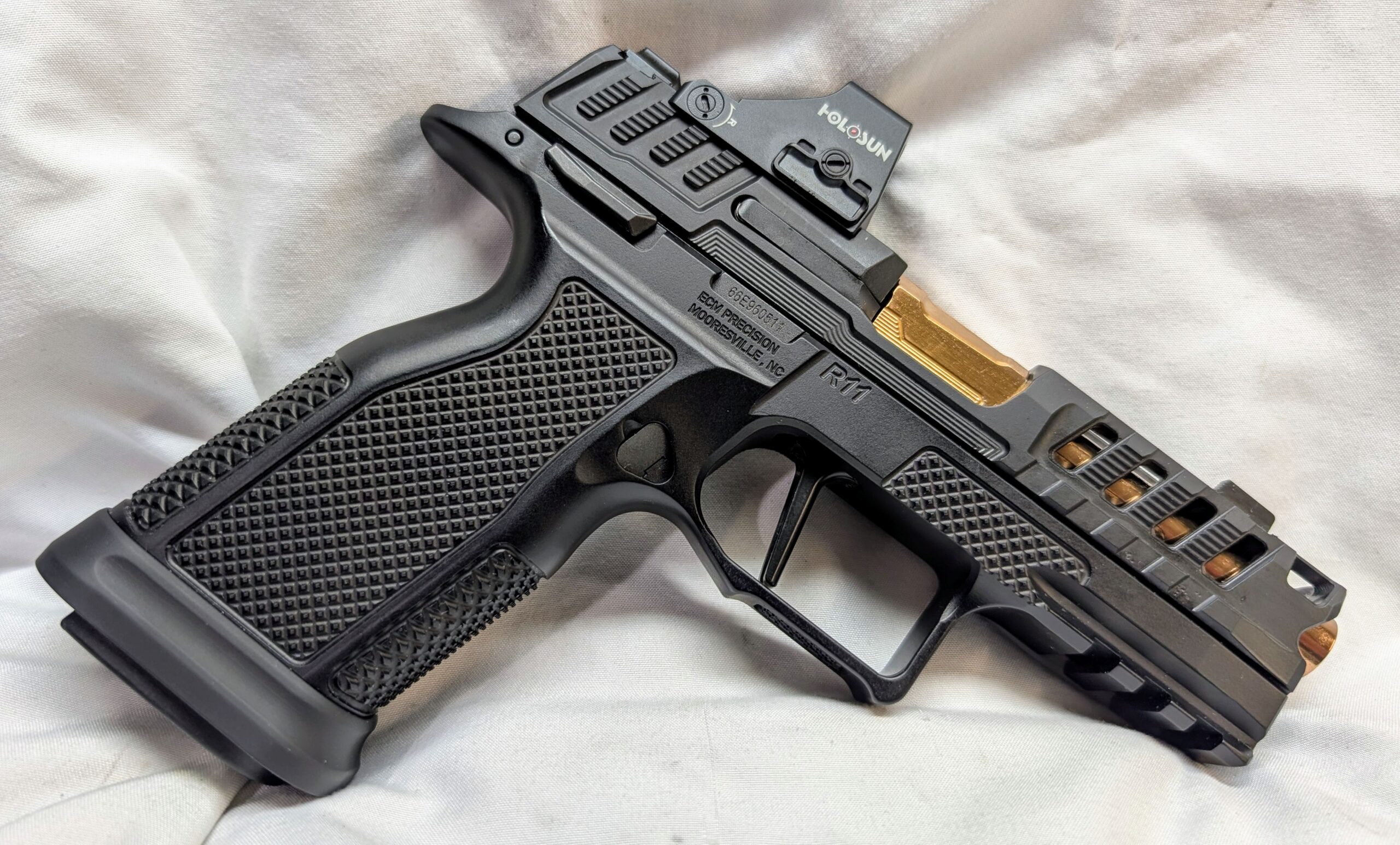 Custom P365 XMacro Pistol, ECM R11 "ChainSaw" Lower - FDEZ Ported Upper - Image 6