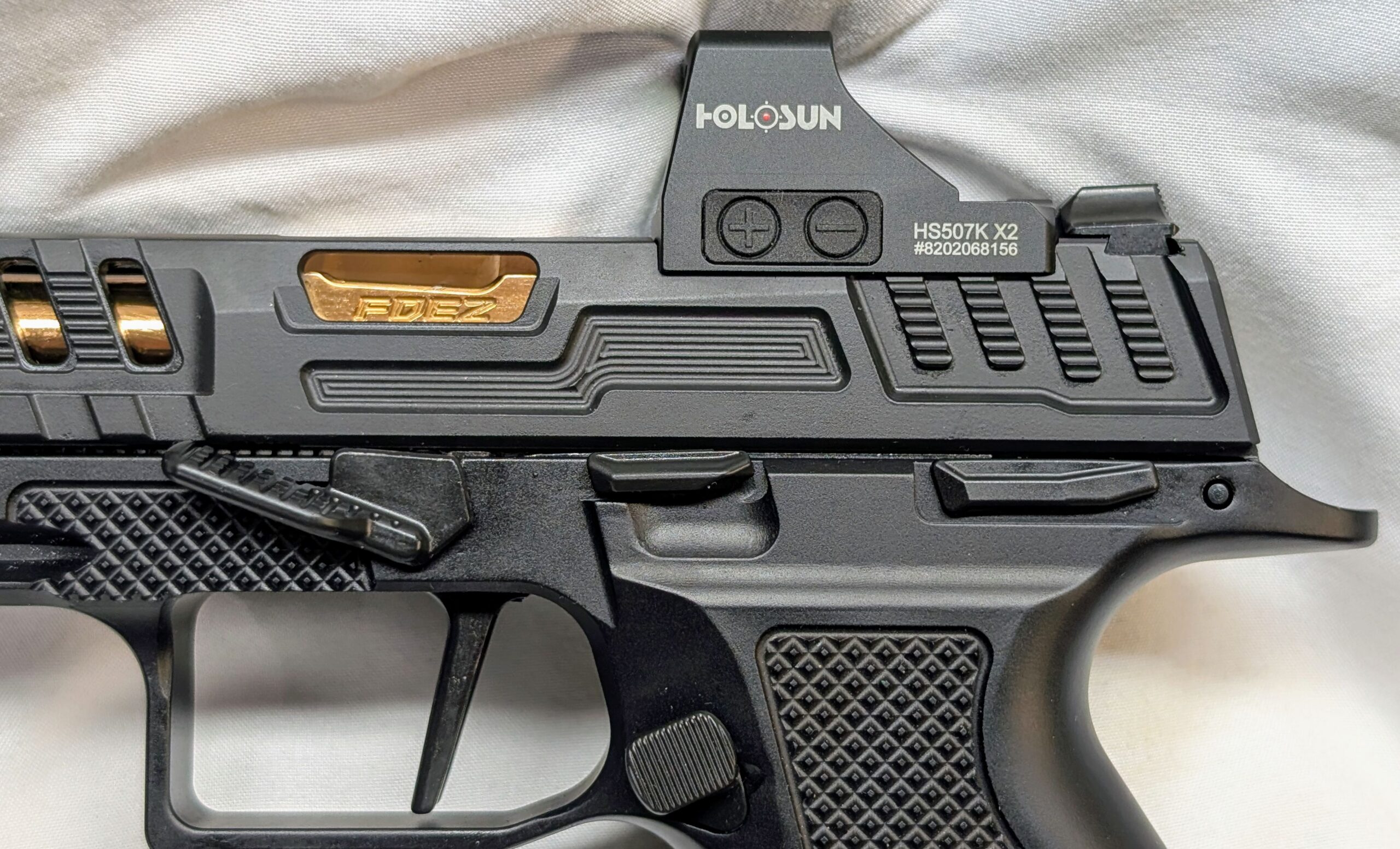 Custom P365 XMacro Pistol, ECM R11 "ChainSaw" Lower - FDEZ Ported Upper - Image 10