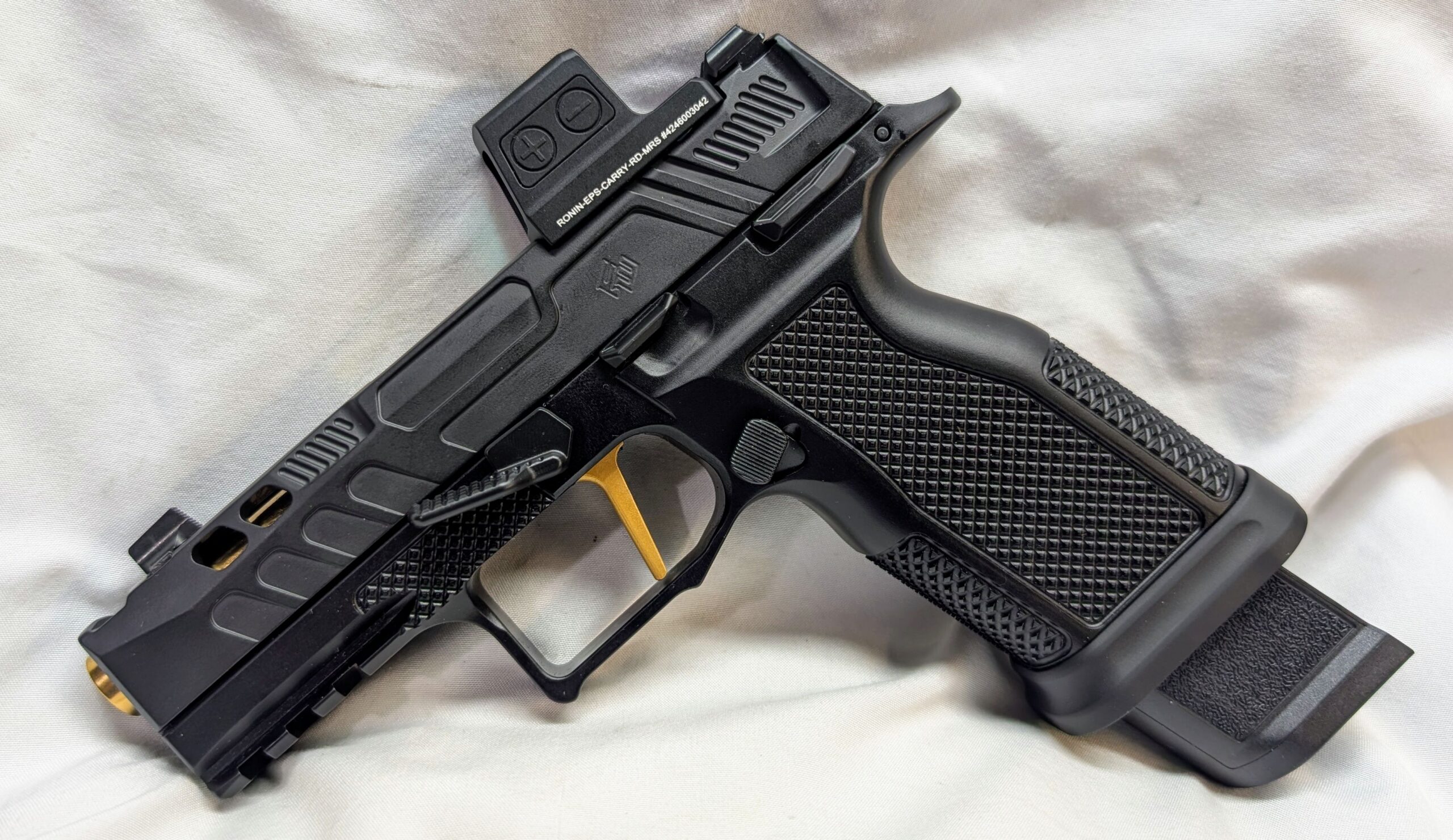 Custom P365 XMacro Pistol, ECM R11 "ChainSaw" Lower - FDEZ Ported Upper