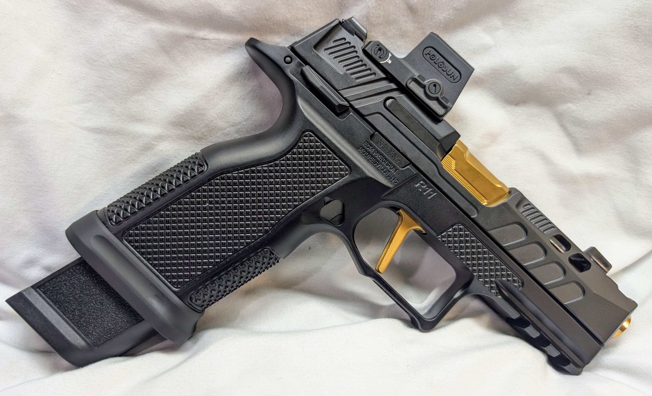 Custom P365 XMacro Pistol, ECM R11 "ChainSaw" Lower - FDEZ Ported Upper - Image 2